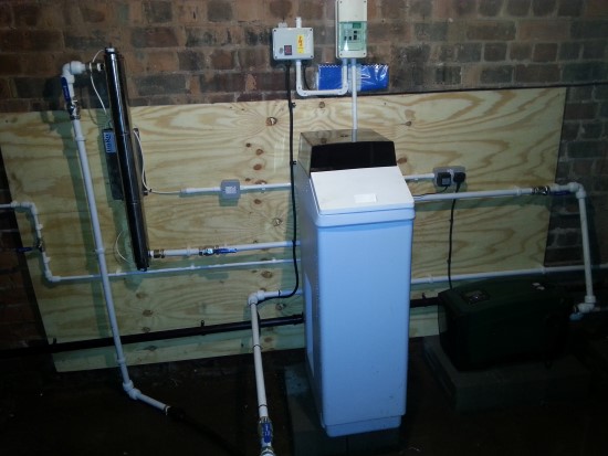 Our Finished System with Water Softener, UV Filter and e.sybox Pump